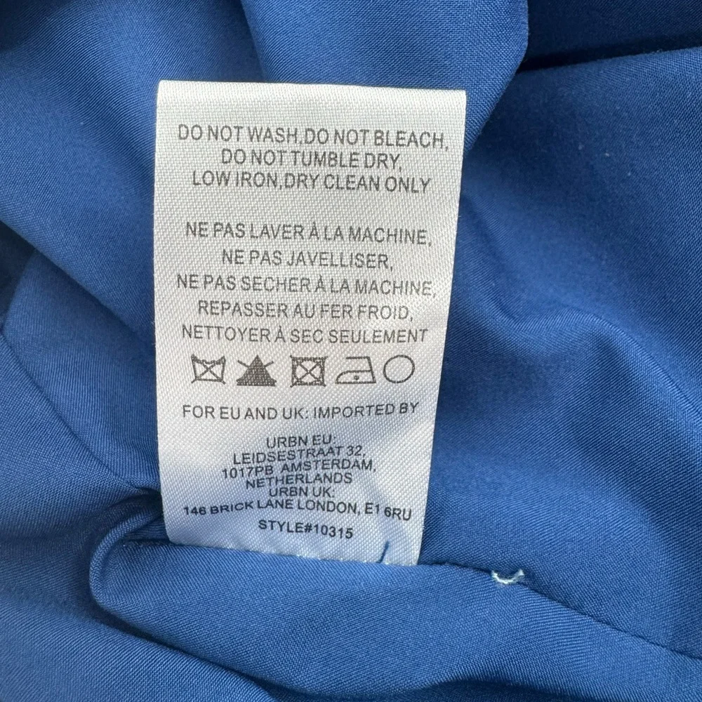 Anthropologie x Hutch Ruffled Midi Dress-  Blue Floral Print - Size 2 - Picture 10 of 10